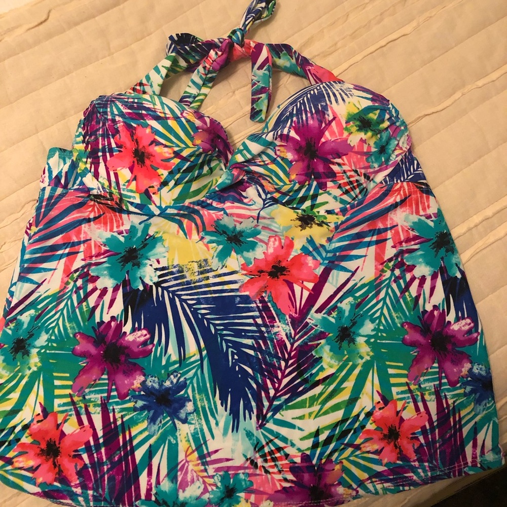 Tropical swim tankini